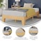 Flash Furniture Natural Pine Twin Size Solid Wood Platform Bed YKC-1090-T-NAT-GG - alternate 7